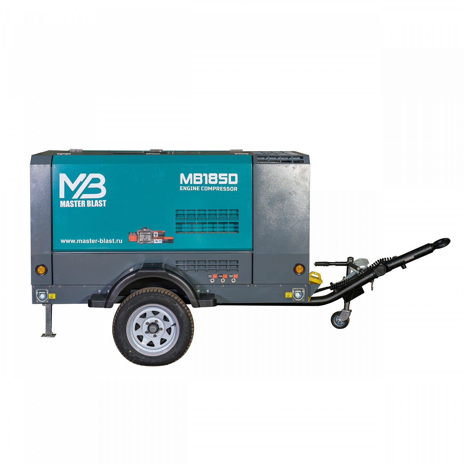 Винтовой дизельный компрессор Master Blast MB185D-7 на шасси