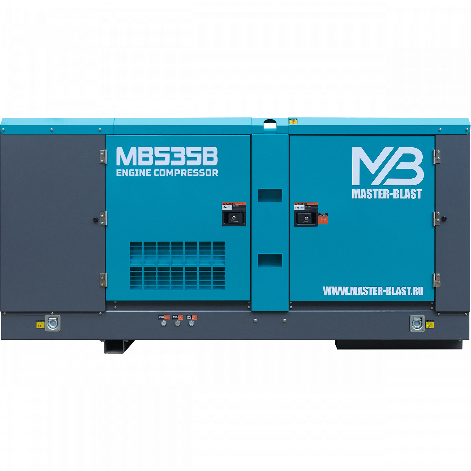 Винтовой дизельный компрессор Master Blast MB535B-10 на раме
