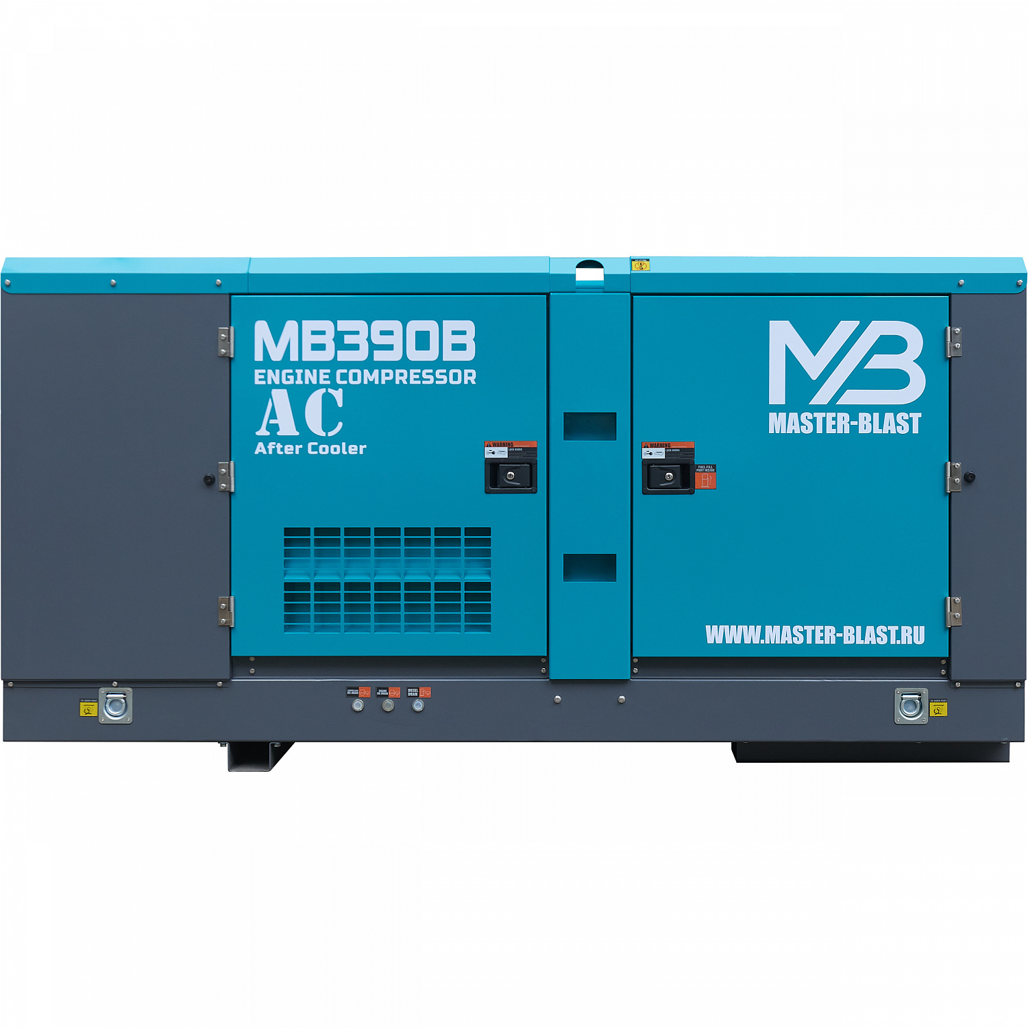 Винтовой дизельный компрессор Master Blast MB460B-10+AC на раме
