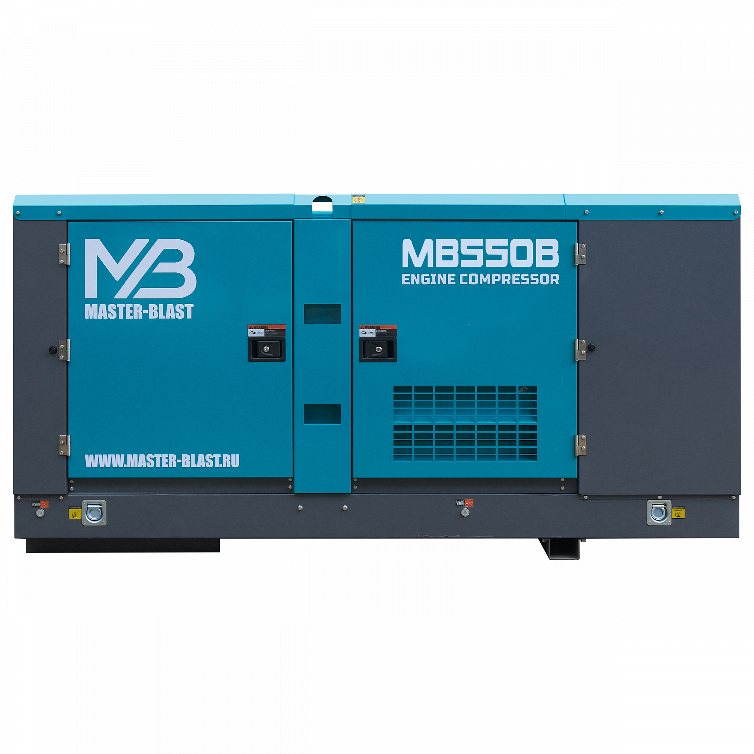 Винтовой дизельный компрессор Master Blast MB550B-7+AC на раме