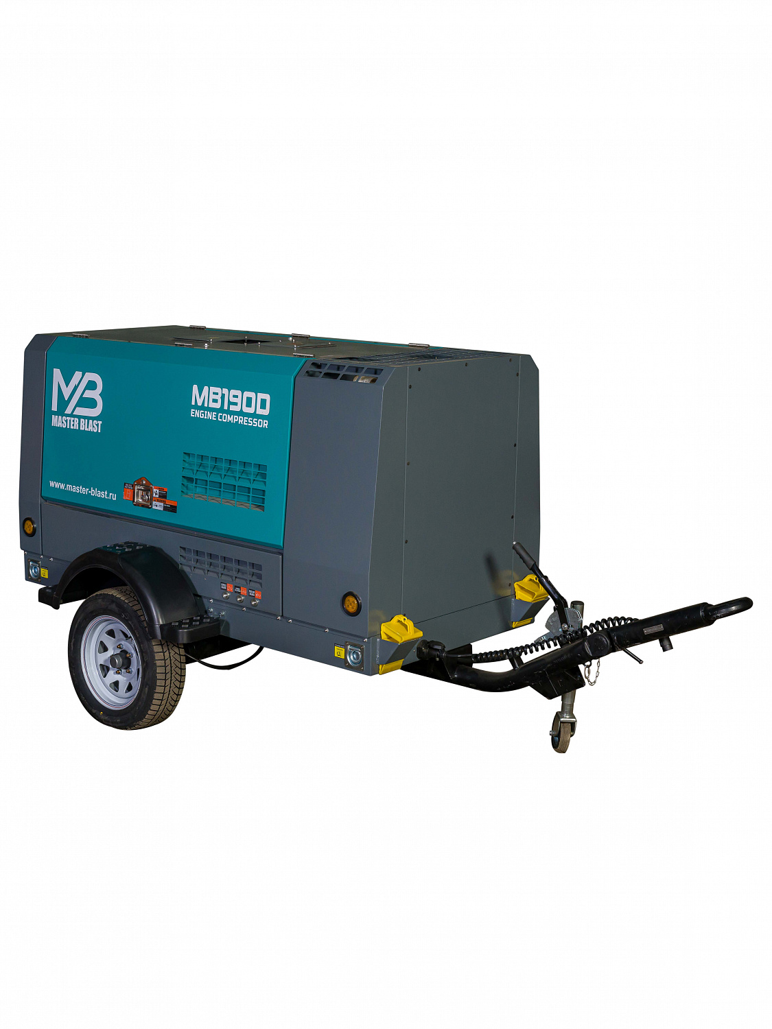 Винтовой дизельный компрессор Master Blast MB190D-7 на шасси