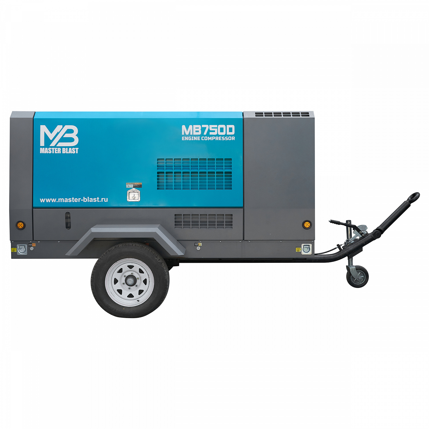 Винтовой дизельный компрессор Master Blast MB850D-10 на шасси