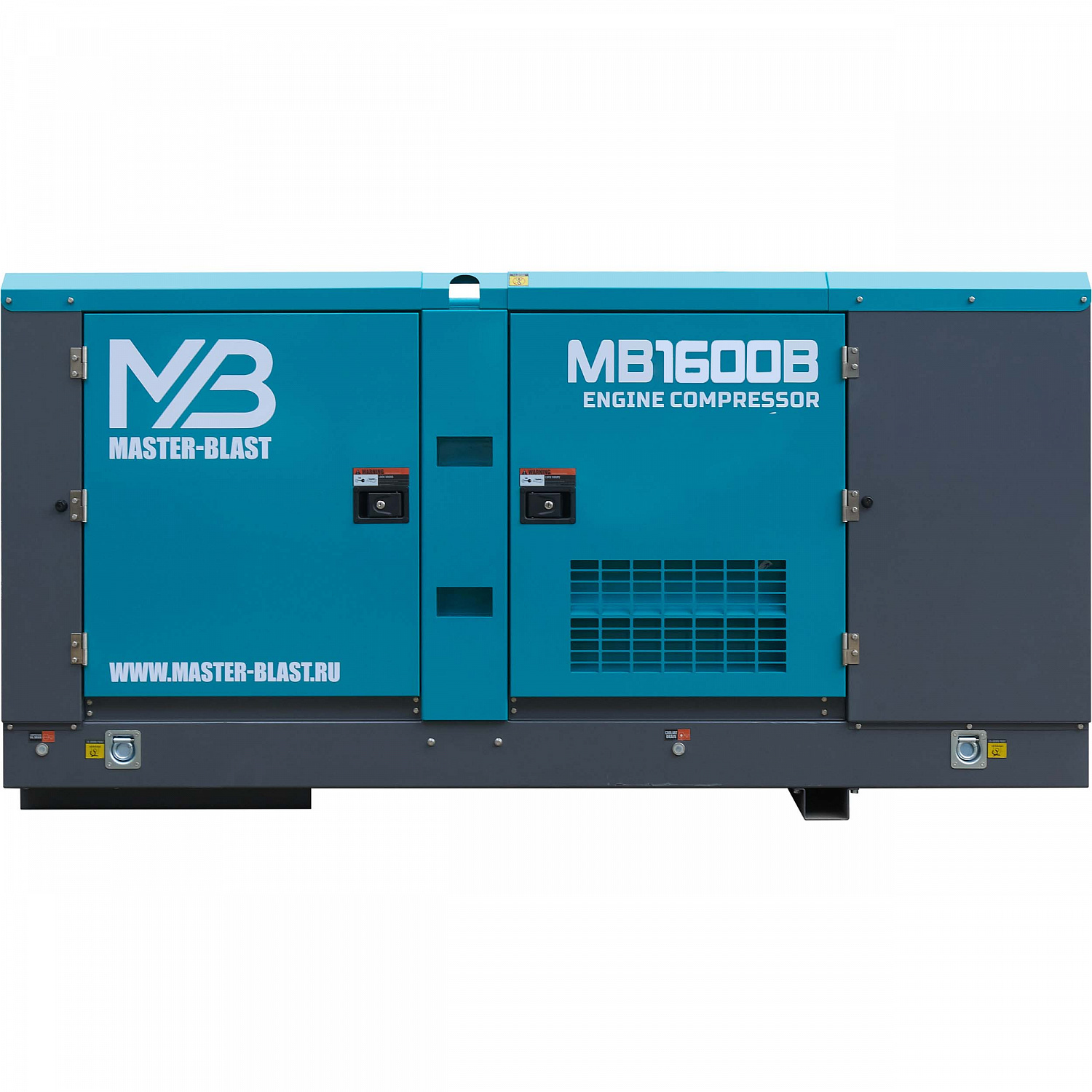 Винтовой дизельный компрессор Master Blast MB1600B-17+AC на раме