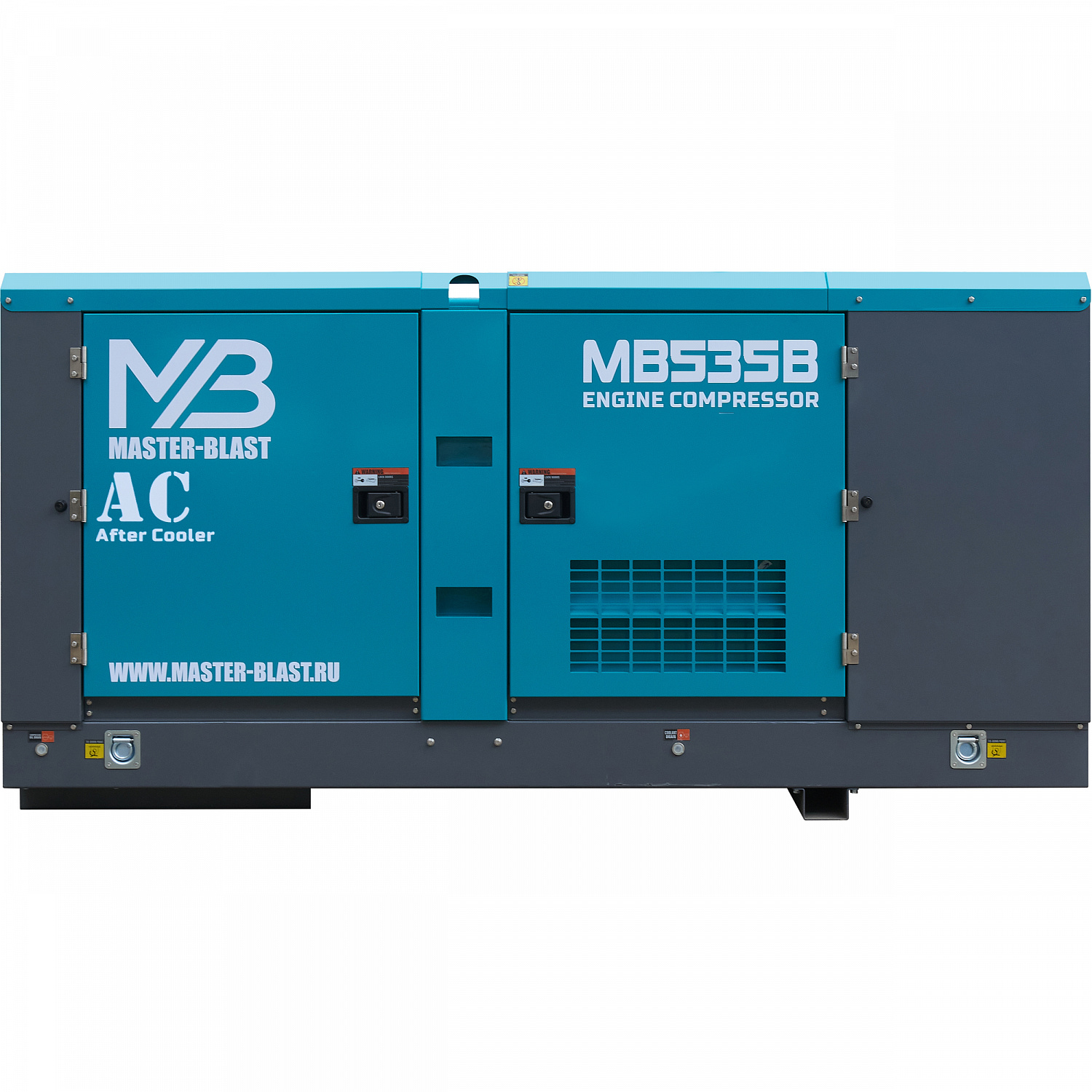 Винтовой дизельный компрессор Master Blast MB655B-10+AC на раме