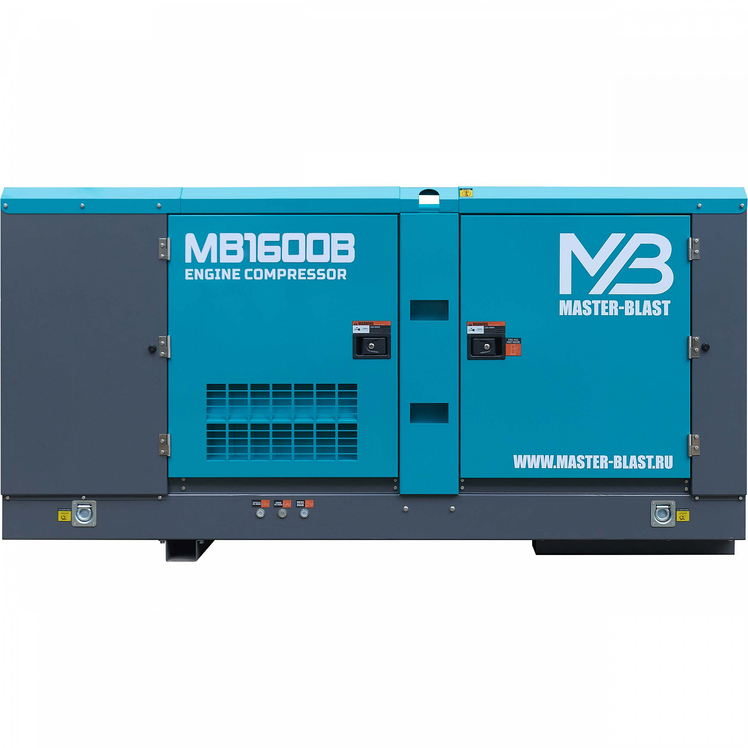 Винтовой дизельный компрессор Master Blast MB1600B-17+AC на раме
