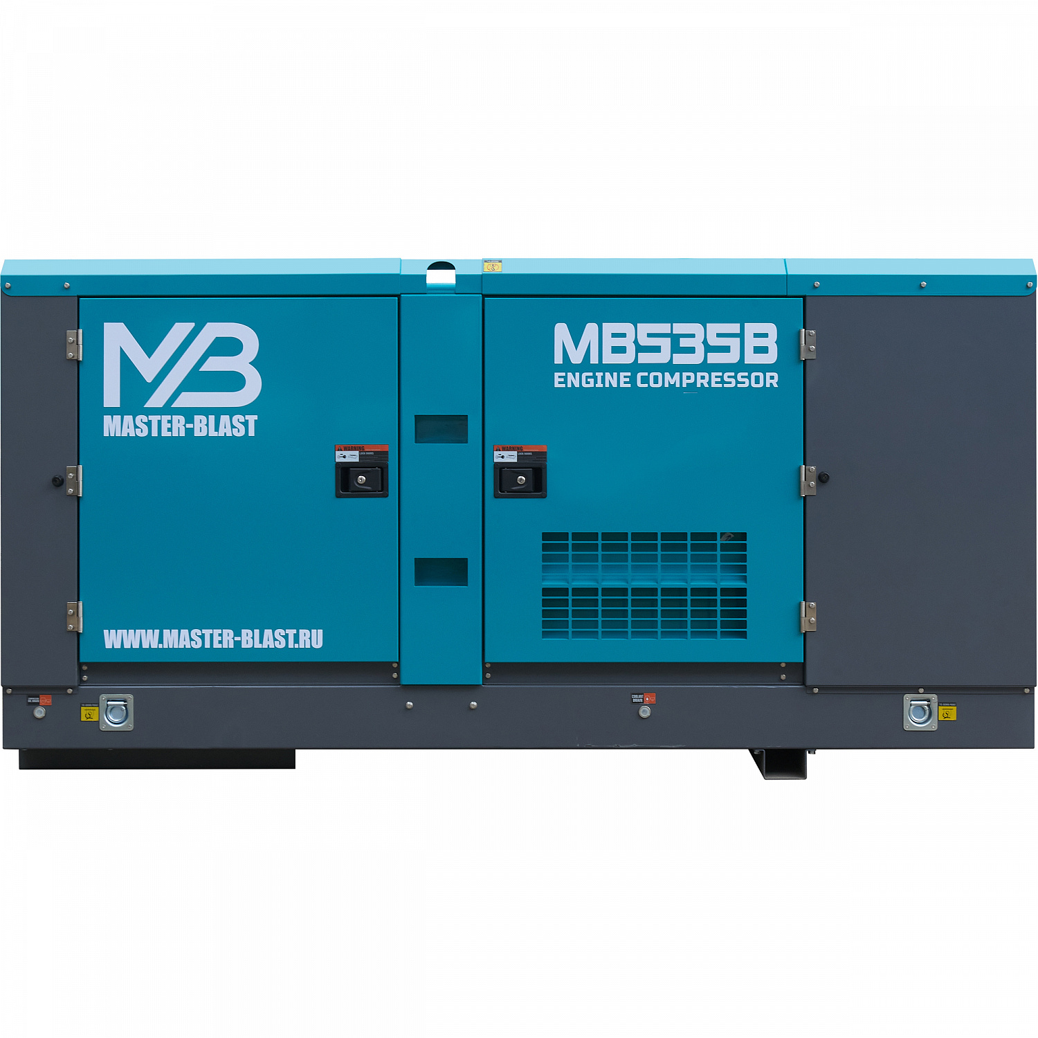 Винтовой дизельный компрессор Master Blast MB535B-10 на раме